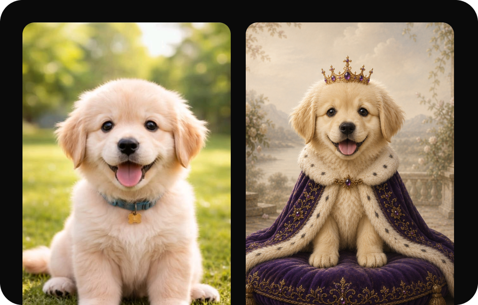 AI Dog Portrait Result