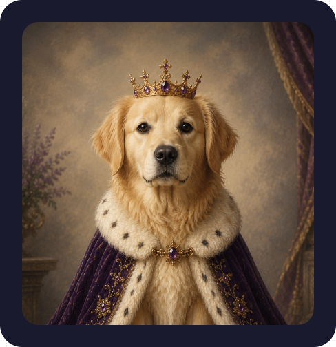Royal Dog Portrait