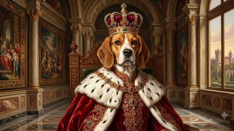 Beagle royal Renaissance portrait