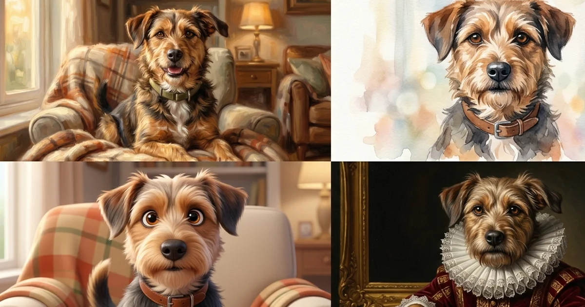How to Choose the Right Dog Portrait Style