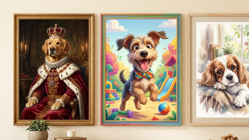 Matching portrait style to dog personality