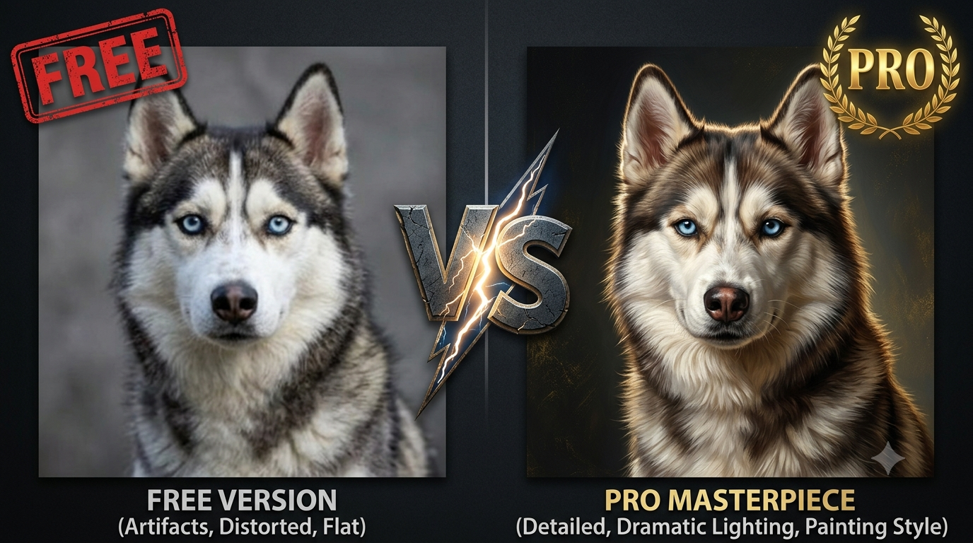 Free vs Paid AI Dog Portrait Generators: What You Actually Get