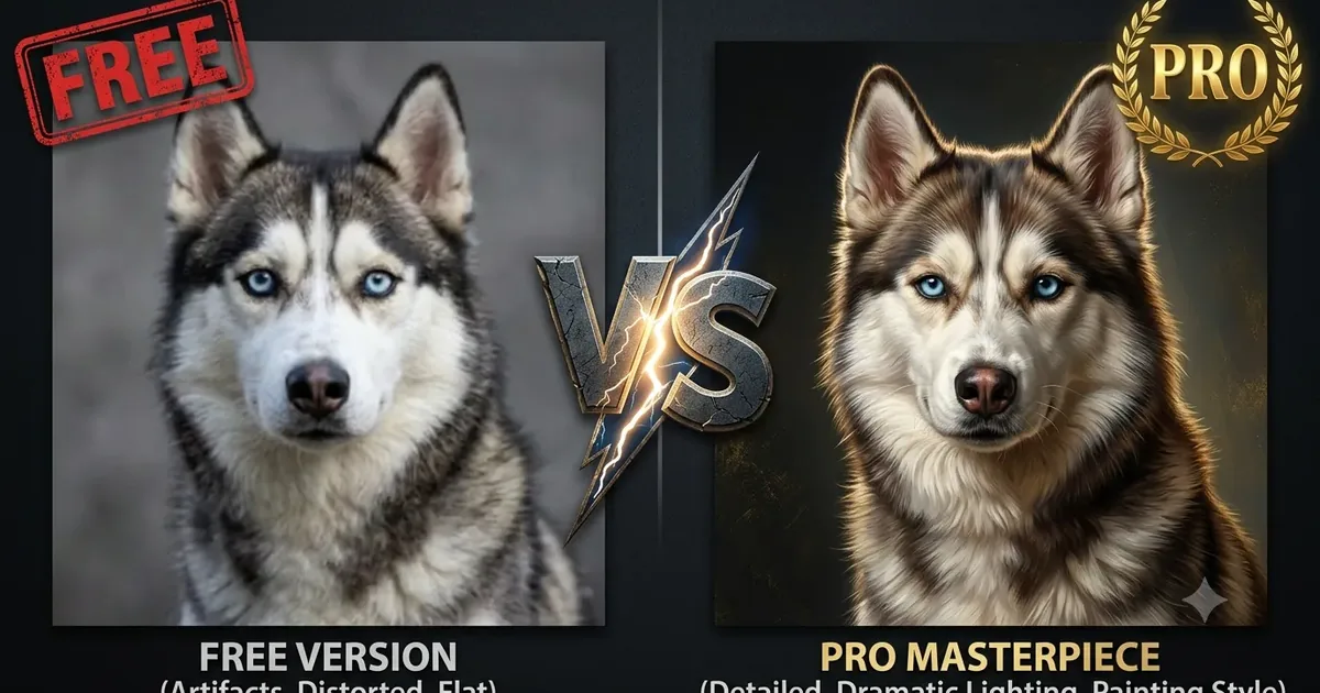 Free vs Paid AI Dog Portrait Generators
