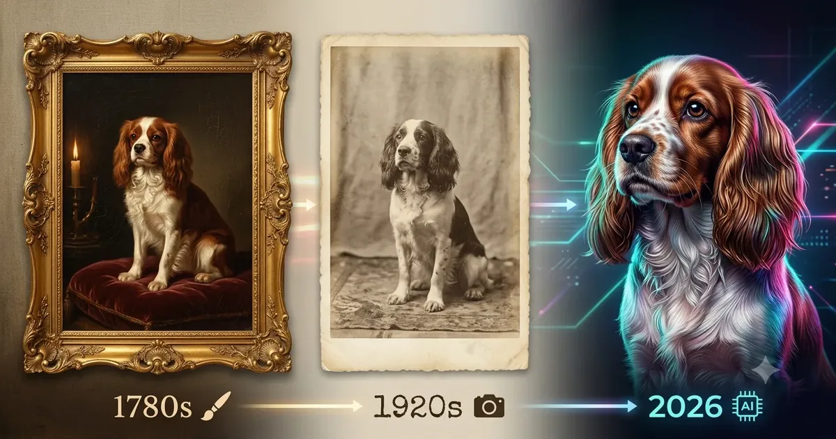 History of Pet Portraits: From Oil Paint to AI