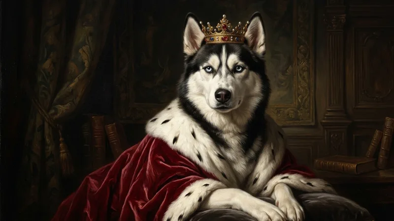 Husky royal Renaissance portrait