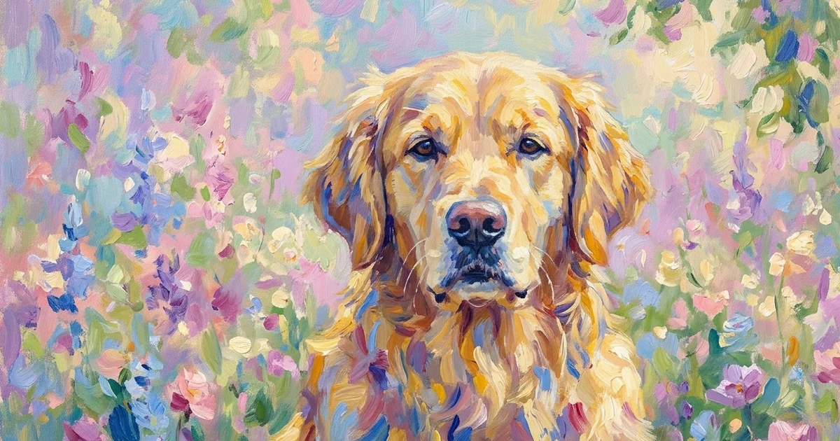 Impressionist Dog Portraits: Monet-Style Pet Art