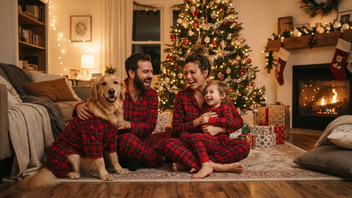 Matching Christmas Pajamas With Your Dog: Sizing and Photo Ideas