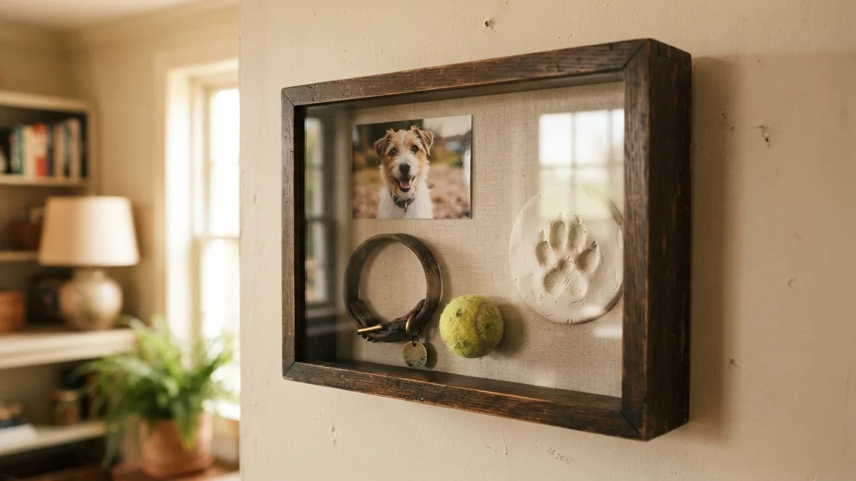Pet Memorial Shadow Box and Frame Ideas