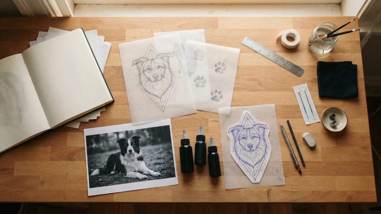 Pet Memorial Tattoo Ideas: Honoring a Pet in Ink