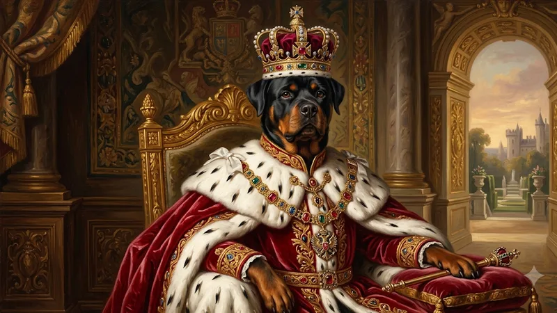 Rottweiler royal military portrait